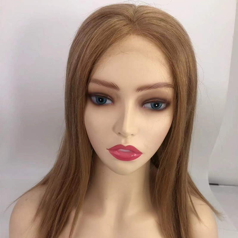 Luxtury lace front medical wigs women hair loss alopecia Customize silk top wig HJ 034